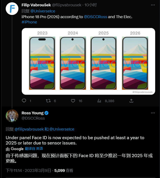 杨陵苹果手机维修分享:屏下Face ID有什么优势？iPhone何时会有屏下Face ID？ 