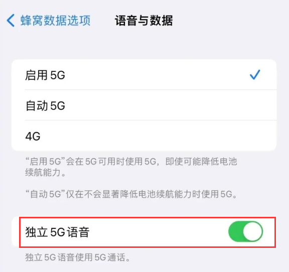 杨陵苹果14维修分享iPhone 14 Pro如何开启VoNR 