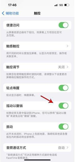 杨陵苹果手机维修分享iPhone手机如何设置摇一摇删除文字 