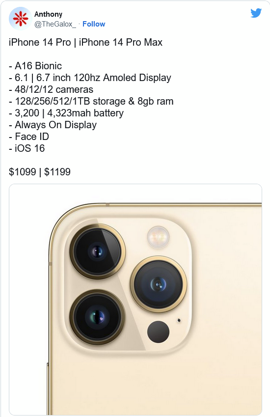 杨陵苹果14维修分享iPhone 14全系涨价 