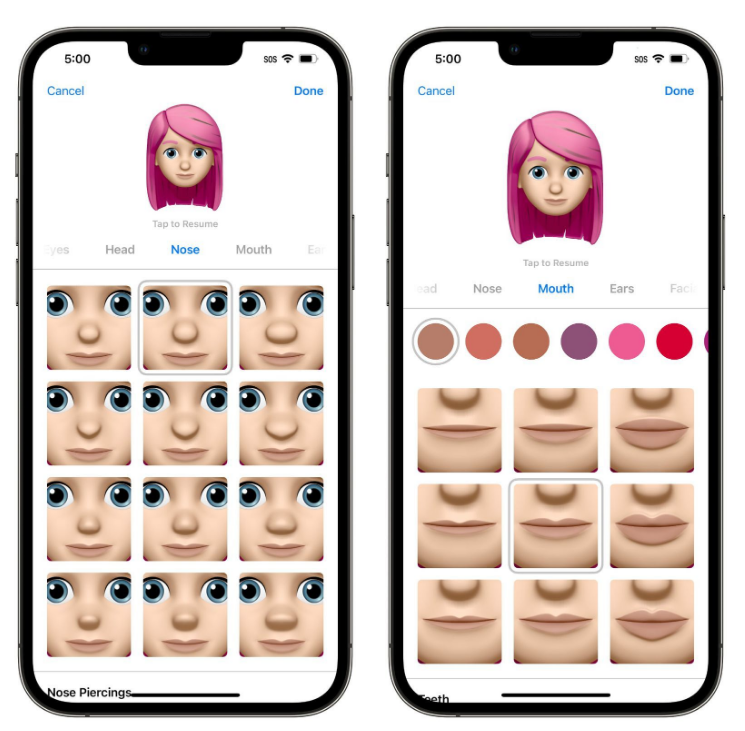 杨陵苹果手机维修分享​iOS 16中的拟我表情有了哪些变化和升级 